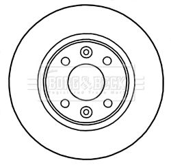 BORG & BECK Тормозной диск BBD5328